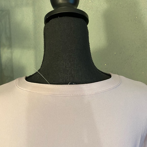 Ellen Tracy short sleeve mauve Top - Picture 5 of 7